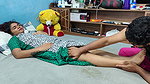 Malayali Wife Feet Massage Doing by Husband