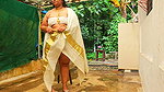 Mallu Big Ass Sexy MILF in Traditional Loincloth and Bodice, Unveiling in Sexy Body Outdoor
