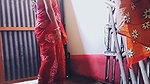 My Beautiful Saree Wear Bhabi with Big Boobs Waiting for My Big Black Cock in Outside
