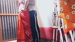 My Beautiful Saree Wear Bhabi with Big Boobs Waiting for My Big Black Cock in Outside