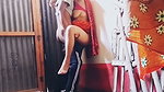 My Beautiful Saree Wear Bhabi with Big Boobs Waiting for My Big Black Cock in Outside