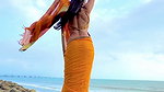 GITANJALEE FAPWORTHY BEAUTY SEXY IN BACKLESS SAREE UUFFF 1