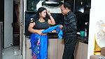 An Unknown busty babe hot scene – Maid-Malik, Saree, Midriff show, Thigh caressed 1