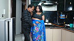 An Unknown busty babe hot scene – Maid-Malik, Saree, Midriff show, Thigh caressed 1