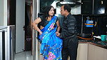 An Unknown busty babe hot scene – Maid-Malik, Saree, Midriff show, Thigh caressed 1