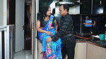 An Unknown busty babe hot scene – Maid-Malik, Saree, Midriff show, Thigh caressed 1
