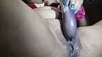 2nd part fingering her pussy with Brinjal