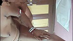 A girl is with him in the shopping mall, he fucks her hard. Romantic video