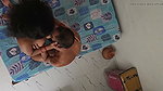Desi couple passionate kissing in bedroom