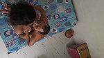 Desi couple passionate kissing in bedroom