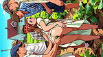 Horny Cartoon Woman Hardcore Gangbang with Multiple Men AI Video