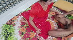 Indian Bhabhi Red Traditional Dress Intimate Sex with Devar – Homemade
