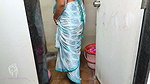 Komal Was Secretly Shaking the Land at the Sight of Her Breasts Doing the Bathroom Laundry