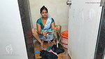 Komal Was Secretly Shaking the Land at the Sight of Her Breasts Doing the Bathroom Laundry