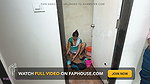 Komal Was Secretly Shaking the Land at the Sight of Her Breasts Doing the Bathroom Laundry