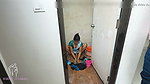 Komal Was Secretly Shaking the Land at the Sight of Her Breasts Doing the Bathroom Laundry