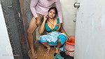 Komal Was Secretly Shaking the Land at the Sight of Her Breasts Doing the Bathroom Laundry