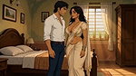 Sex – Desi Wife in Saree Gets Creampied by Big Cock Husband
