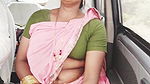 Indian Mareed Woman Car Sex Long Drive for Fucking with Boy Friend, Telugu Dirty Talks