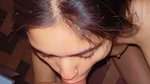 Cute GF’s Hairy Creampie Giving a Blowjob Fucking in Doggy 1
