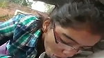 Cute Girl BJ to Uncle in Car 1
