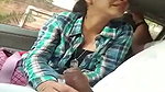 Cute Girl BJ to Uncle in Car 1
