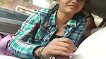 Cute Girl BJ to Uncle in Car 1