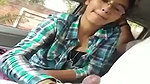 Cute Girl BJ to Uncle in Car 1