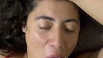 Dick pour milk into her mouth 1