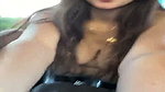 Horny gf starts fucking car’s gear stick 1