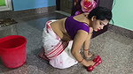 Hot Indian Milf Bhabhi secret romantic sex with room owner! Cum inside the pussy