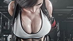 tifa lockhart (final fantasy) Workout sex