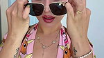 Awesome milky white girl cleavage thigh expose in bikini 1