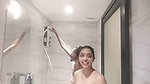 Sexy Tamil Lovers – Cute Girlfriend Showing Boobs Kissing & 10 MIN Shower Vid 12