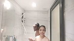 Sexy Tamil Lovers – Cute Girlfriend Showing Boobs Kissing & 10 MIN Shower Vid 12
