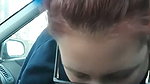 White Tenant Girl Gives Me Head In The Car & Cum Eat 1