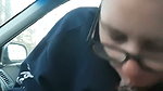 White Tenant Girl Gives Me Head In The Car & Cum Eat 1