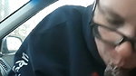 White Tenant Girl Gives Me Head In The Car & Cum Eat 1