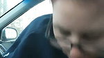 White Tenant Girl Gives Me Head In The Car & Cum Eat 1
