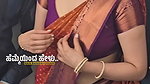 kannada actress big navel slips in maroon saree 1