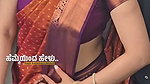 kannada actress big navel slips in maroon saree 1