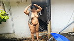BUSTY_INDIAN_AUNTY_NUDE_WALKING_ON_ROOFTOP AND ENJOY THE RAIN