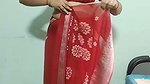 Homely girl very hot boobs navel and hip expose in saree blouse 1