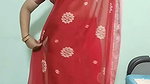 Homely girl very hot boobs navel and hip expose in saree blouse 1