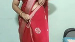 Homely girl very hot boobs navel and hip expose in saree blouse 1