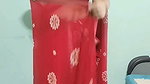Homely girl very hot boobs navel and hip expose in saree blouse 1