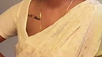 Mallu Reshma seducing with busty boobs in white blouse 1