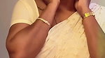 Mallu Reshma seducing with busty boobs in white blouse 1