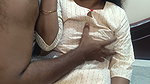 Cute Breast Squeeze Romance with House Wife