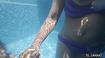 Desi Couple Risky Andawater Pool Sex – Underwater Milk Press Boobs, Doggy Fuck & Cum in Mouth